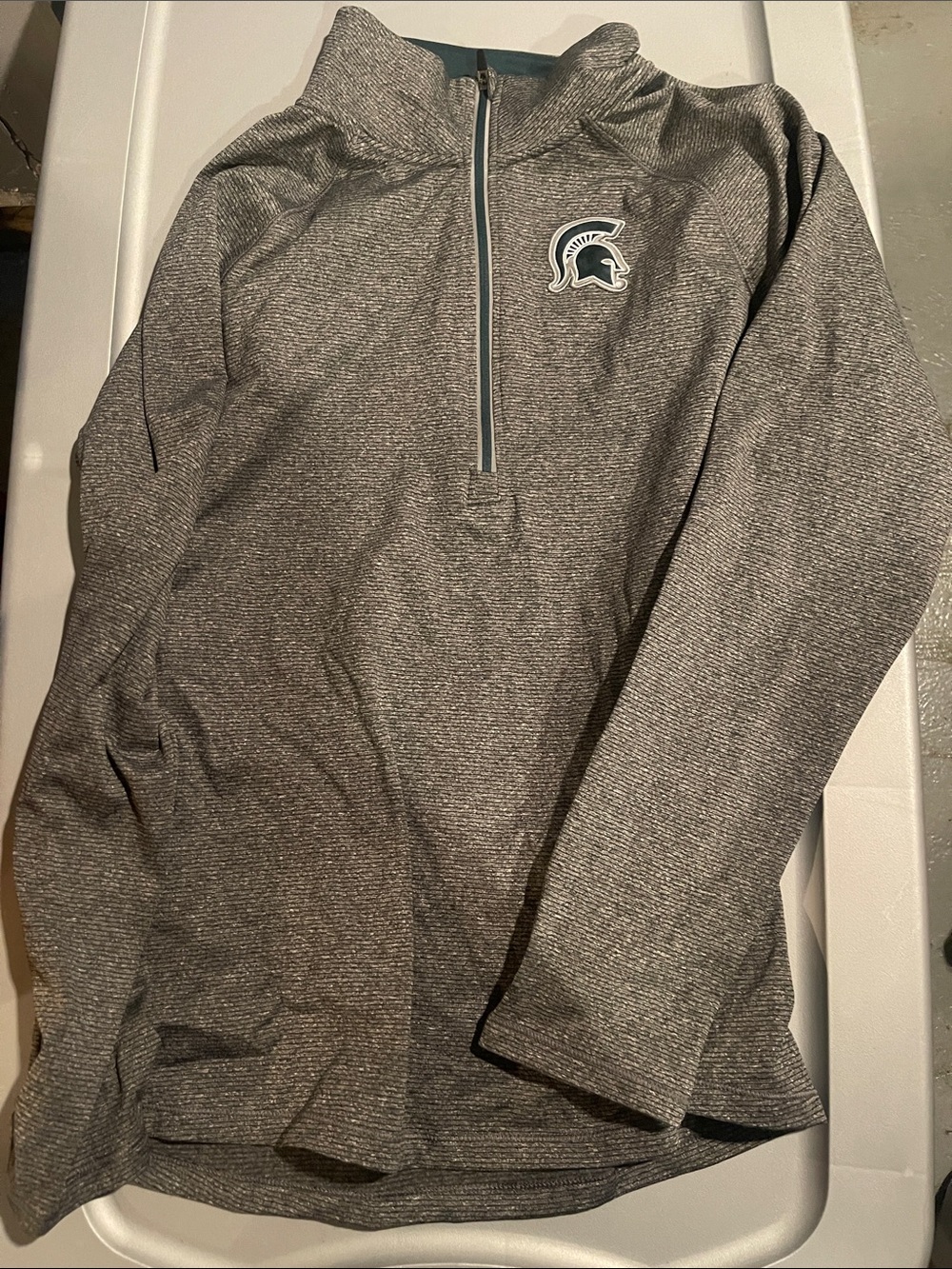 Michigan state half zip jacket